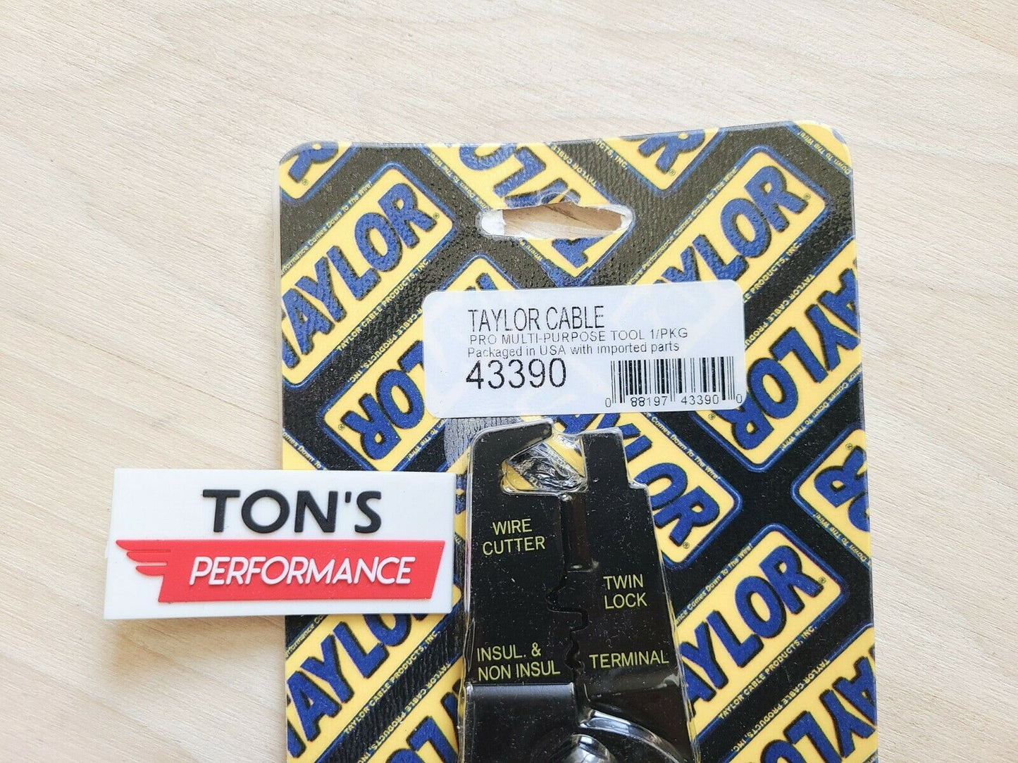 Taylor 43390 Spark Plug Wire Crimping Tool Pro 7-8mm Plug Wire & Electrical wire