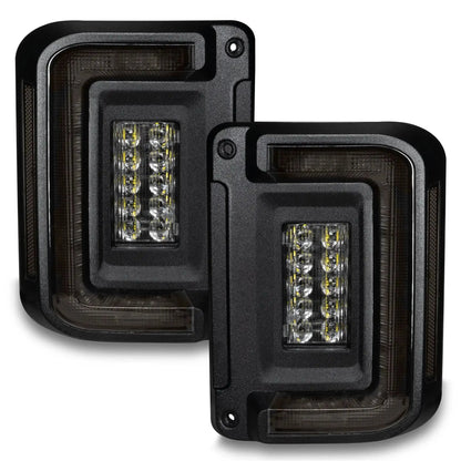 V2 | 2007-2017 Jeep Wrangler JK Flush Mount LED Tail Lights | Low-Profile Trail Protection