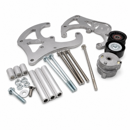 Granatelli 1999–2019 GM LS Billet R4 A/C Compressor Bracket – Passenger Side – 596002