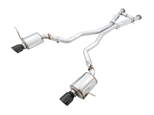 AWE Tuning Touring Edition Exhaust for Jeep Grand Cherokee SRT - Diamond Black Tips 3015-33121