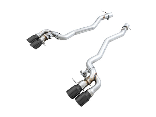 AWE Tuning SwitchPath Axle-Back Exhaust for BMW F90 M5 - Diamond Black Tips 3025-43065