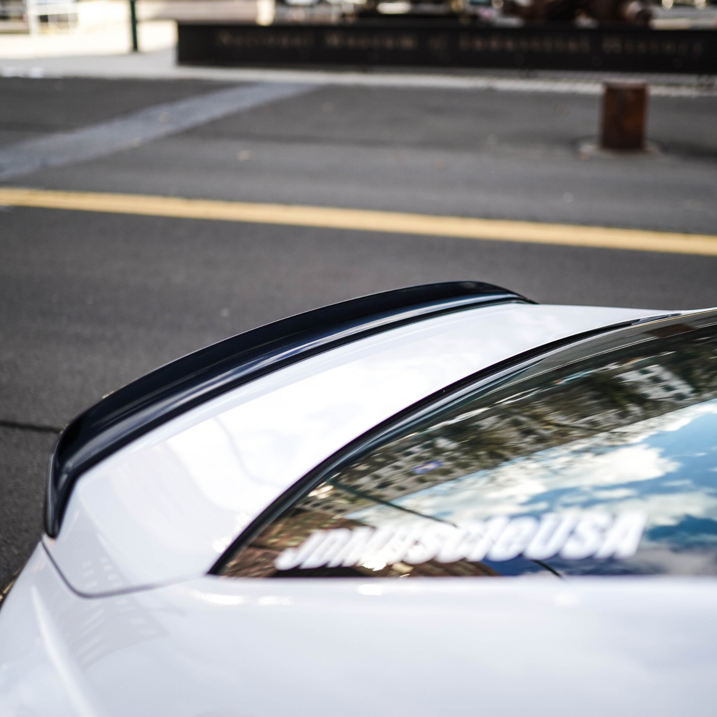 JDMuscle [22-25 WRX] Duck Bill / Low Profile Spoiler - V1 Paint Matched / Gloss Black / Cherry Red