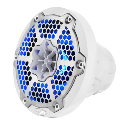 6.5” Marine 2-Way Hybrid Speaker with RGB LED, Compression Driver and Neodymium Magnet | 250W RMS 4-Ohm