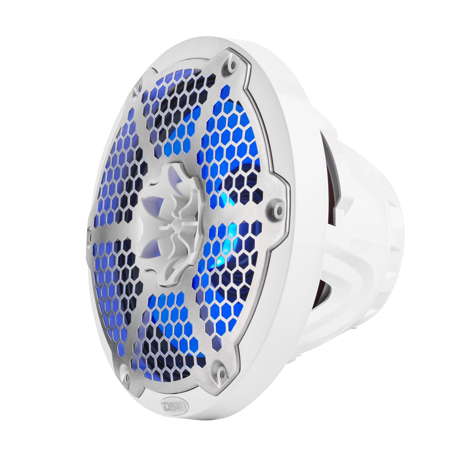 8” Marine 2-Way Hybrid Speaker with RGB LED, Compression Driver and Neodymium Magnet | 350W RMS 4-Ohm