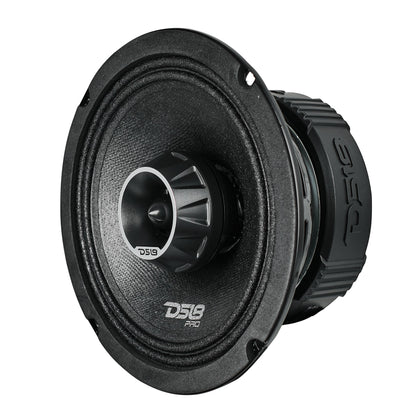 PRO-ZT 6.5" Coaxial Mid-Range Loudspeaker with Water-Resistant Cone Built-in Bullet Tweeter and Grill | 225W RMS 4-Ohm