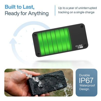 Cube GPS PRO Tracker: Magnetic GPS Tracker | 1 Year Battery Life | 4G LTE | Real-Time Tracking