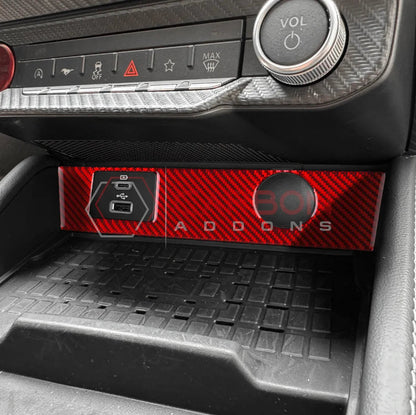 2024+ S650 Mustang Real Carbon Fiber USB/12v Outlet Trim Overlay