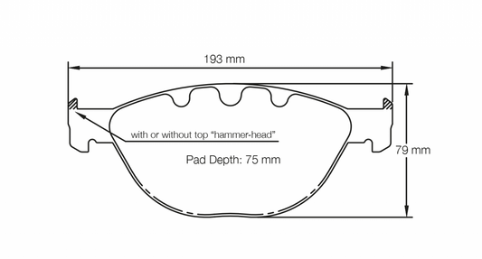 PAGID Racing Pagid Racing 8019 RSL19 Compound Brake Pads 8019-RSL19