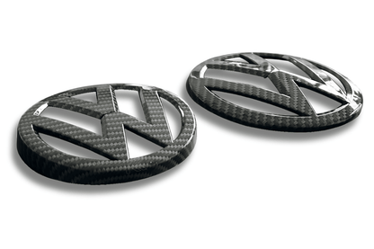 VW Golf 7 - Base, GTI, R - Carbon Fiber Look Emblem Set (2012-2017)