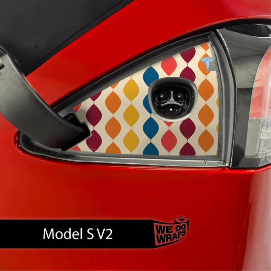 60s Garland Tesla Charge Port Wrap | Model S
