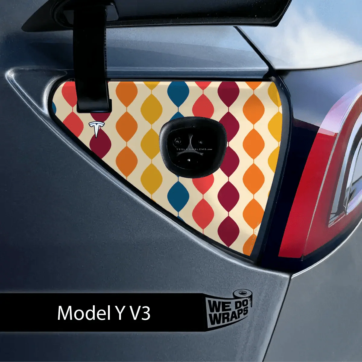 60s Garland Tesla Charge Port Wrap | Model Y