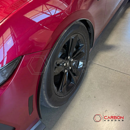 2024+ Ford Mustang Carbon Fiber Front Fender Flares (Pair)