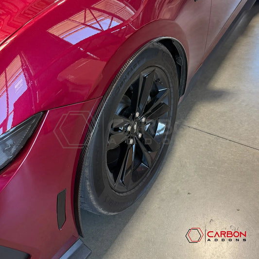 2024+ Ford Mustang Carbon Fiber Front Fender Flares (Pair)
