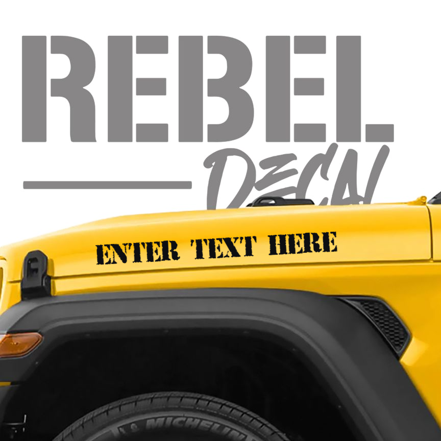 NEW! Custom Jeep Name Decals