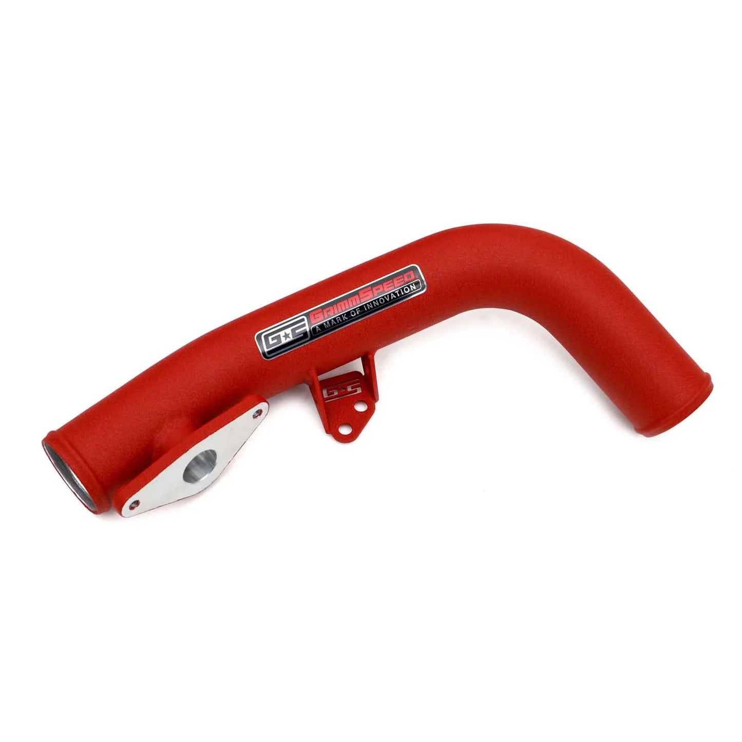 GrimmSpeed Front Mount Intercooler Kit - Black Core with Red Piping - 2008-14 Subaru STI GRM090253