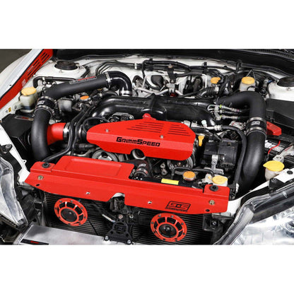 GrimmSpeed Front Mount Intercooler Kit - Raw Core with Black Piping - 2008-14 Subaru WRX GRM090230