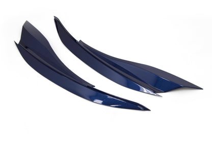 OLM Version 2 Paint Matched Headlight Eyebrows - Galaxy Blue Pearl (E8H) - 2015-2021 Subaru WRX / STI