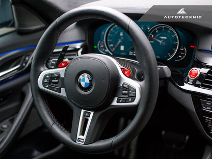 AutoTecknic Carbon Steering Wheel Top Cover - BMW G05 X5 | G06 X6 | G07 X7