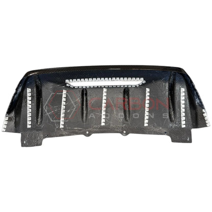 Real Carbon Fiber Rear Diffuser for 2024+ Ford Mustang