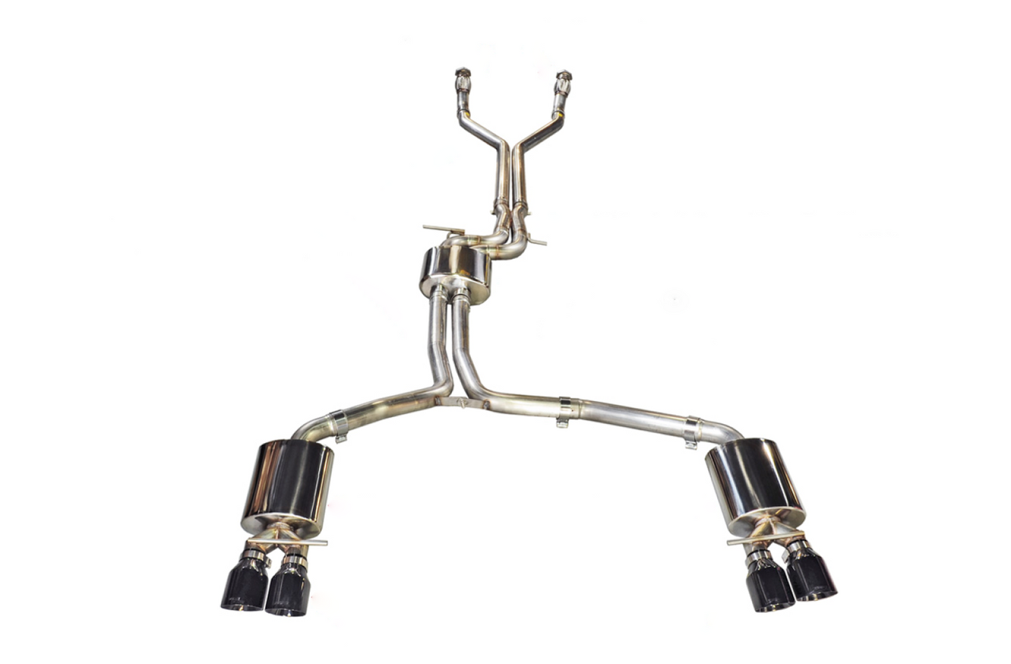 AWE Tuning Touring Edition Exhaust for Audi C7 S7 4.0T - Polished Silver Tips 3015-42012