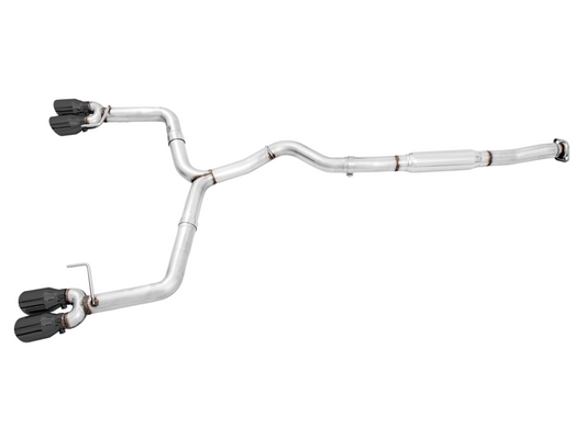 AWE Tuning Track Edition Exhaust for VA / GV WRX / STI Sedan - Diamond Black Quad Tips (102mm) 3020-43066