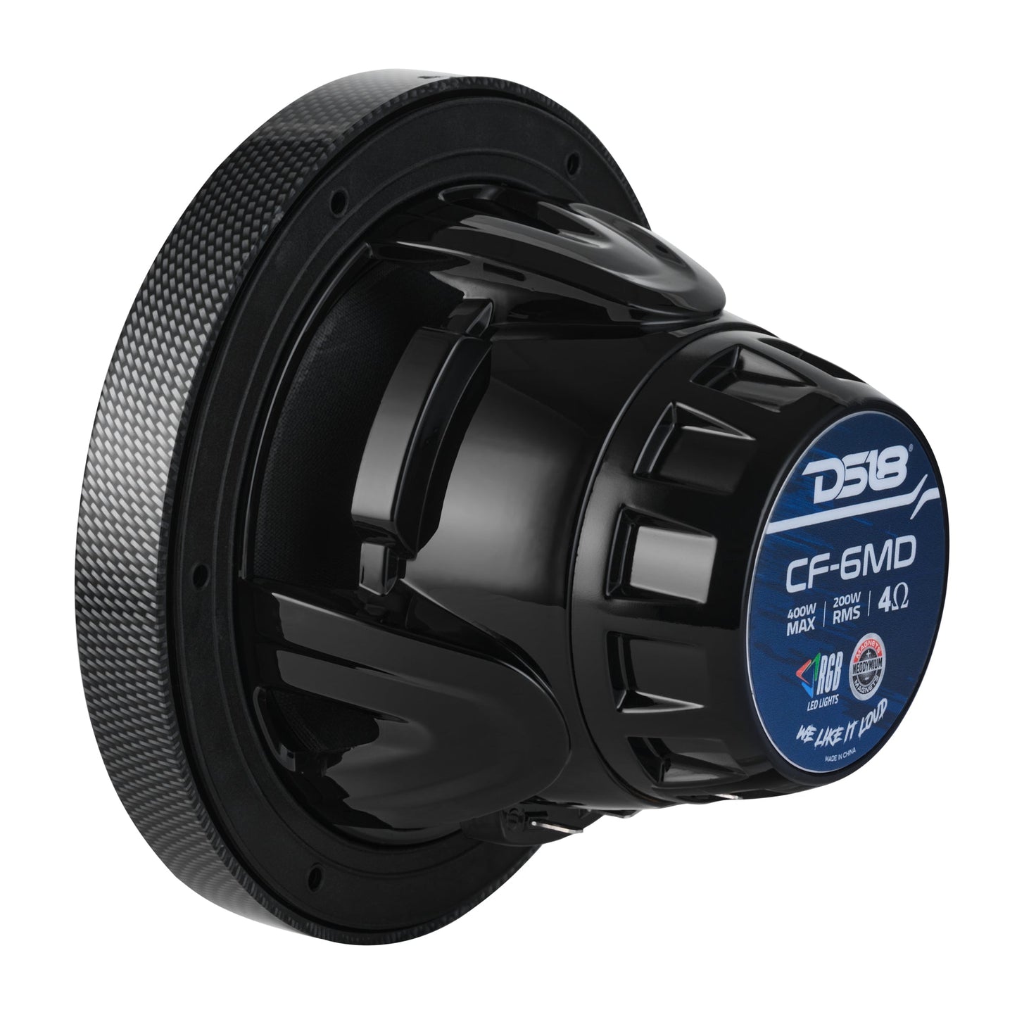 6.5” Marine 2-Way Hybrid Speaker with RGB LED, Compression Driver and Neodymium Magnet | 250W RMS 4-Ohm