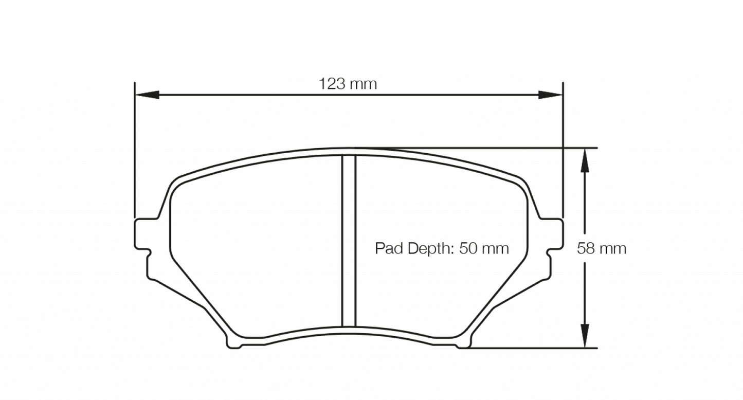 PAGID Racing Pagid Racing 8082 RSL1 Compound Brake Pads 8082-RSL1