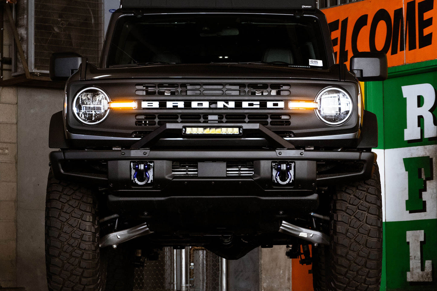 DV8 Offroad 2021-2024 Ford Bronco | Factory Modular Front Bumper Bull Bar LBBR-04