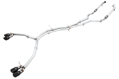 AWE Tuning Track Edition Exhaust for Audi B9 S4 - Non-Resonated - Diamond Black 102mm Tips 3010-43048
