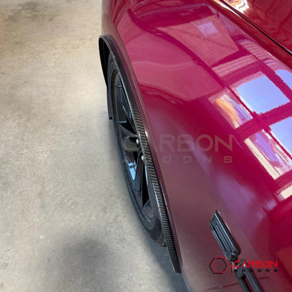2024+ Ford Mustang Carbon Fiber Front Fender Flares (Pair)