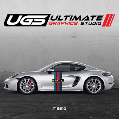 Martini Racing Door Graphics for Porsche Models