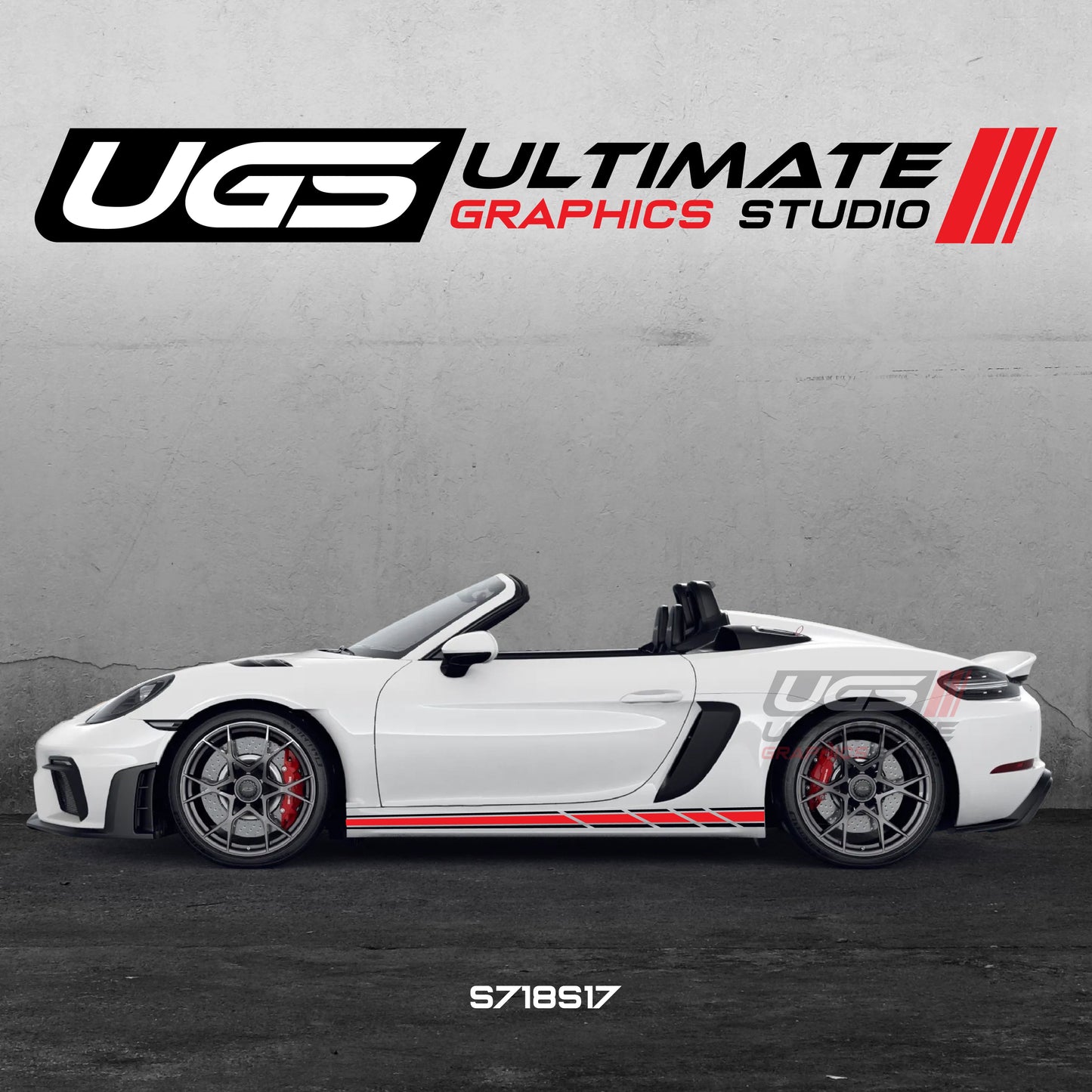 Porsche Racing Side Skirt Graphics