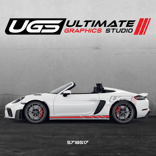 Porsche Racing Side Skirt Graphics