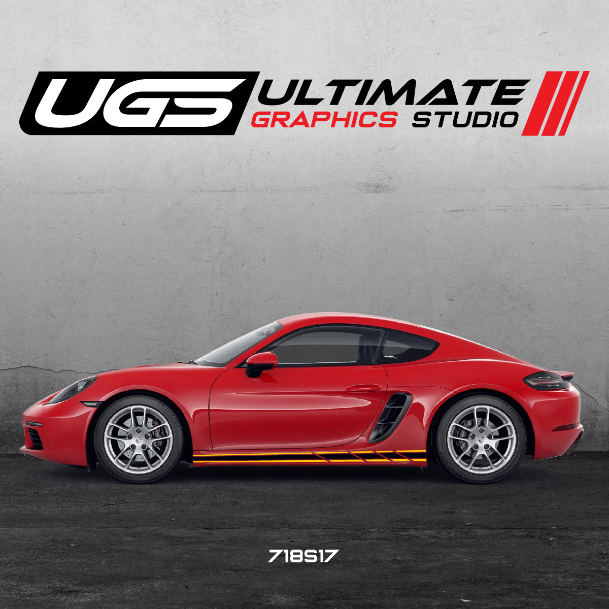 Racing Skirt Graphics for Porsche Models