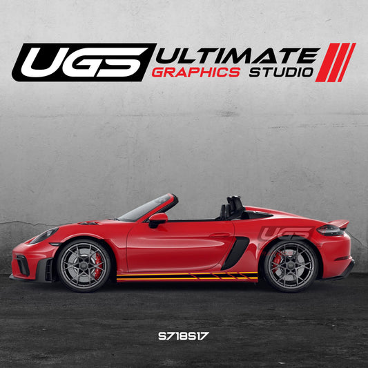 Porsche Racing Side Skirt Graphics