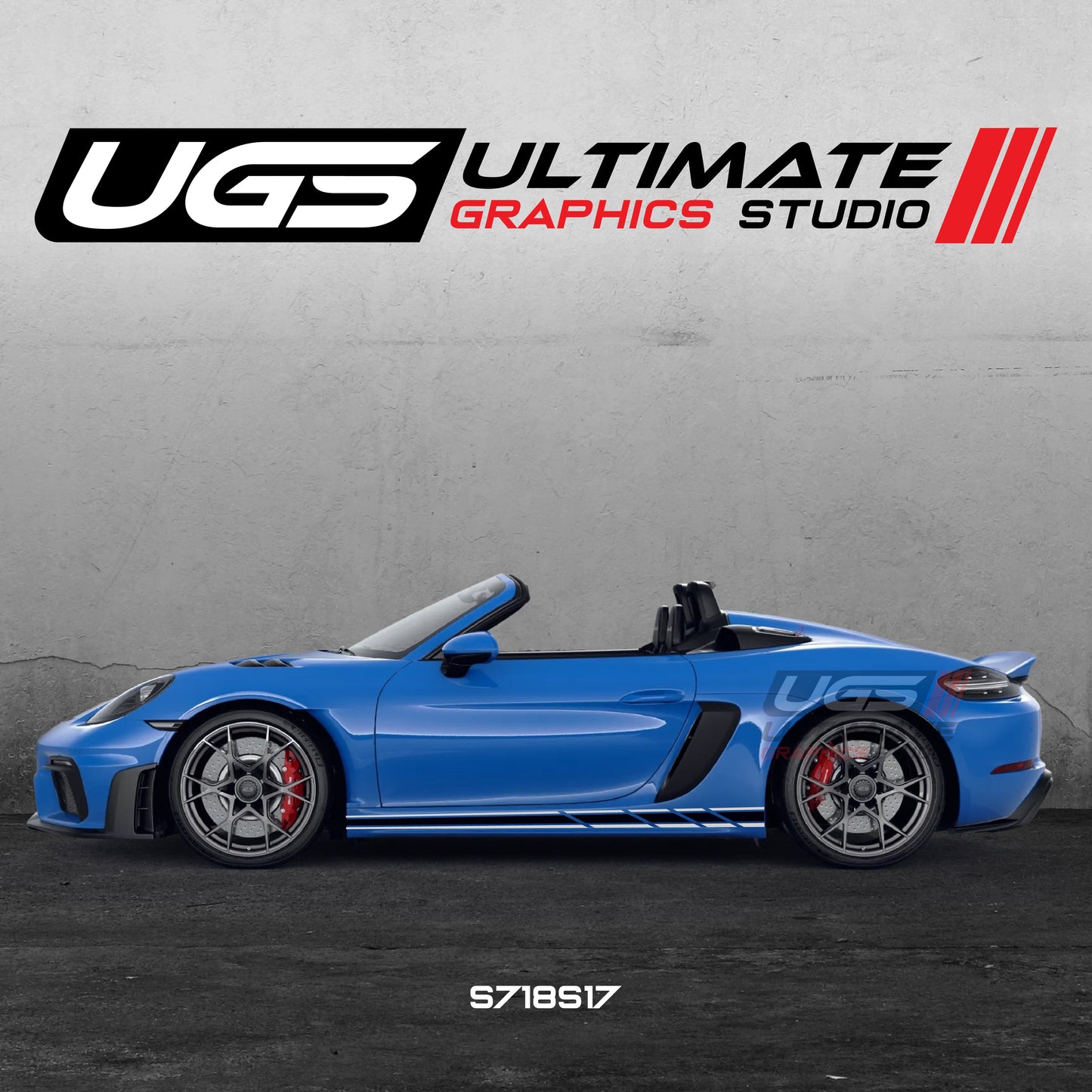 Porsche Racing Side Skirt Graphics
