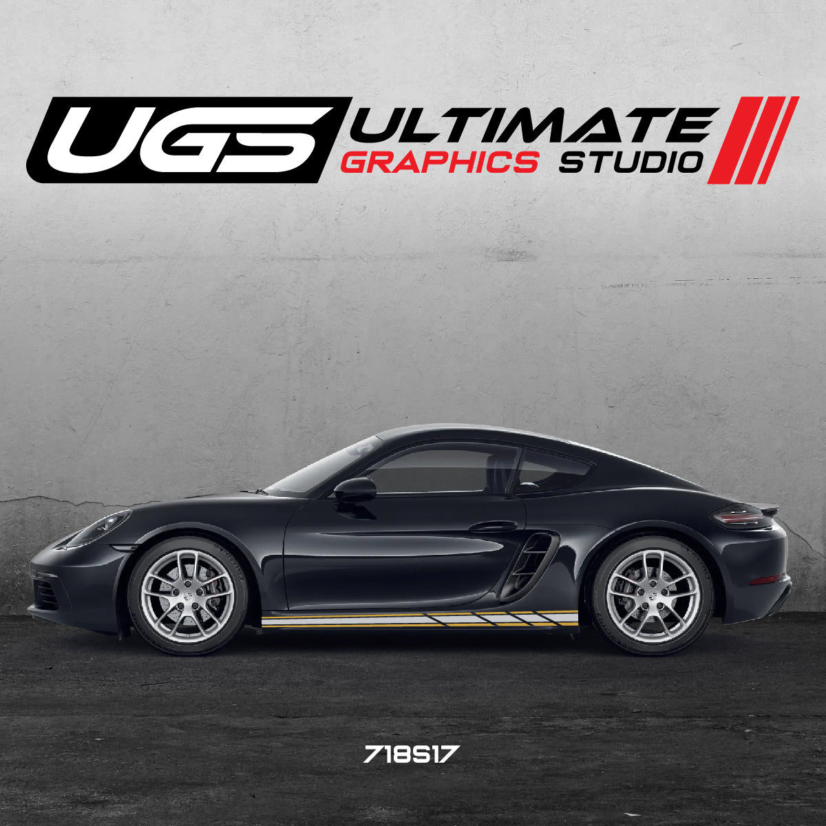 Racing Skirt Graphics for Porsche Models