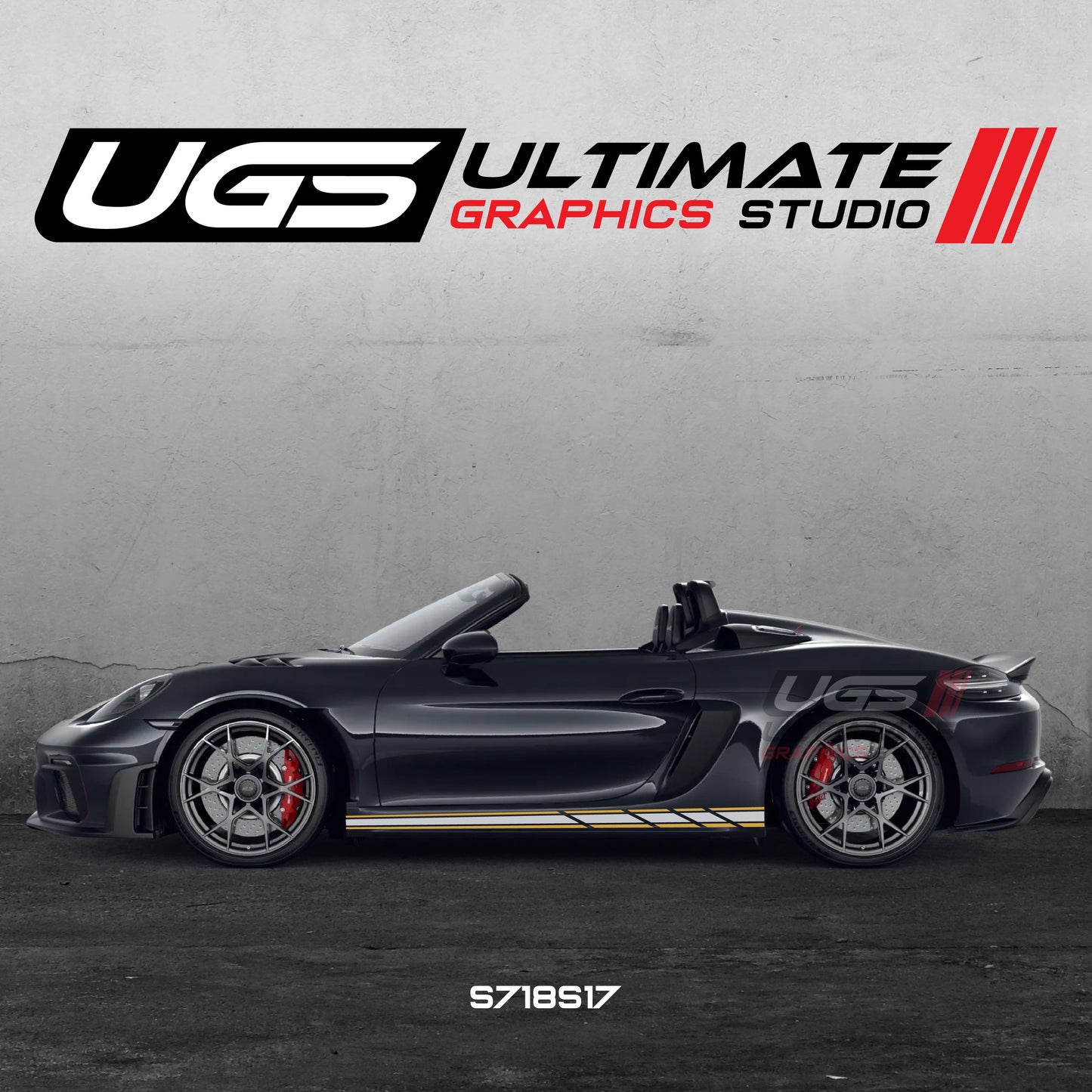 Porsche Racing Side Skirt Graphics