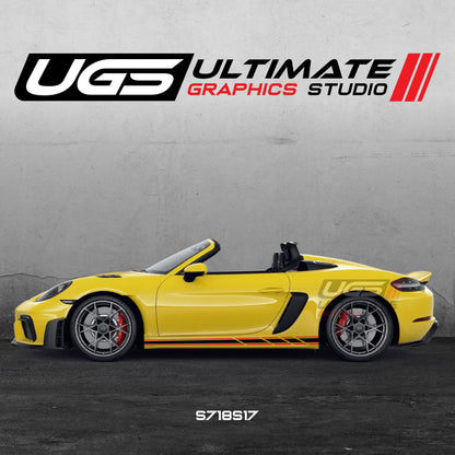 Porsche Racing Side Skirt Graphics