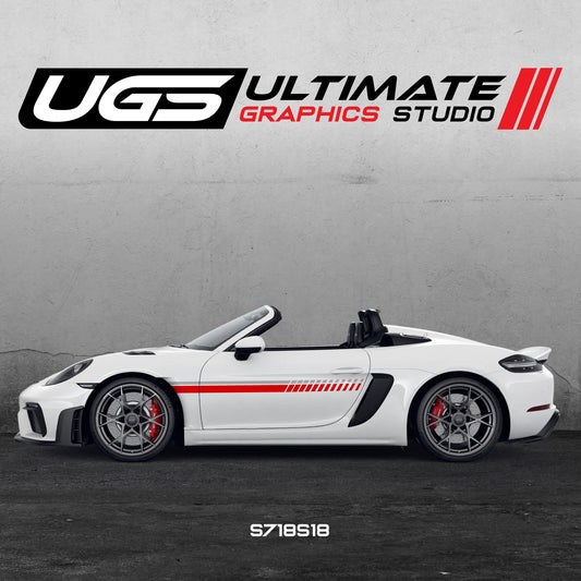 PORSCHE RACING SIDE SKIRT GRAPHICS