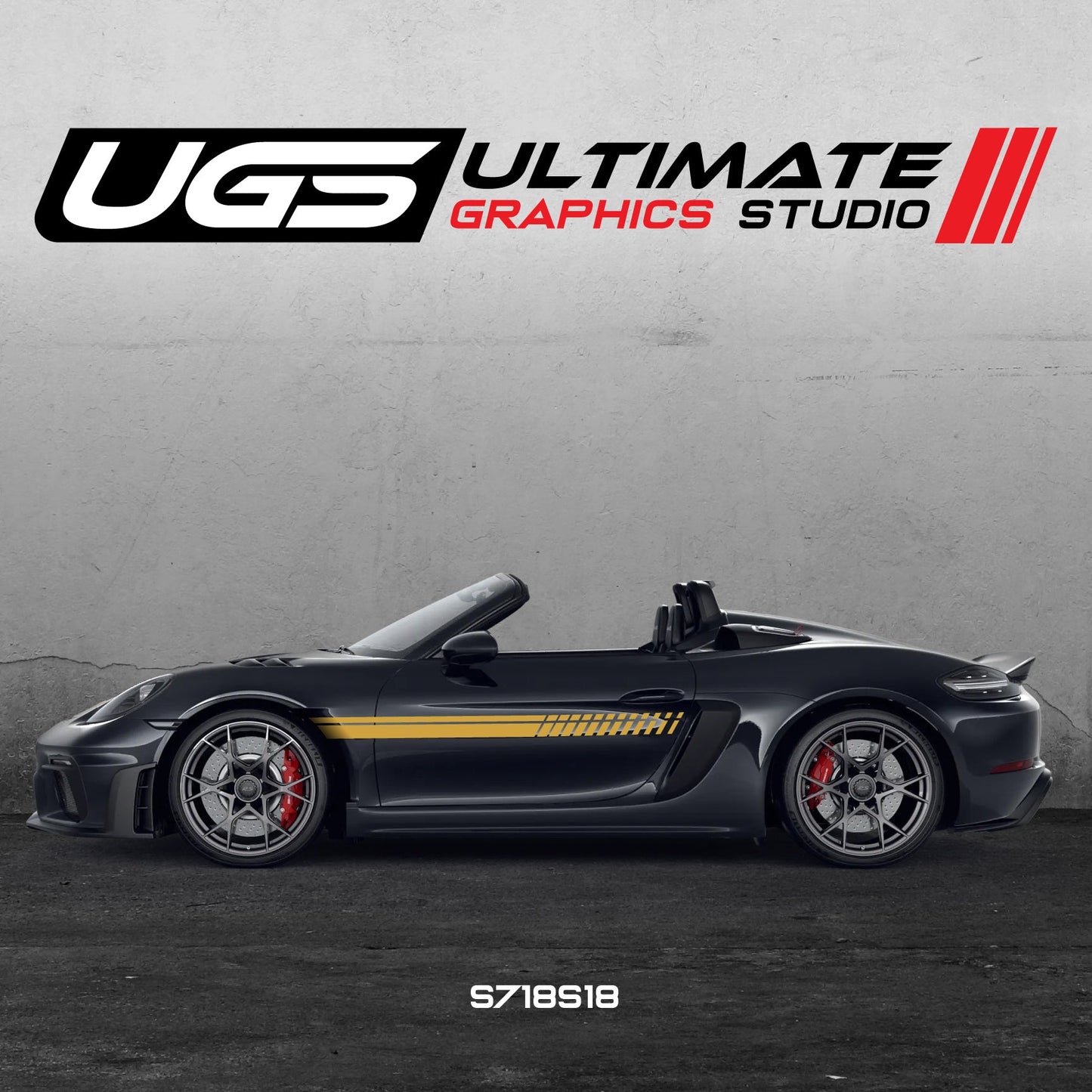 PORSCHE RACING SIDE SKIRT GRAPHICS
