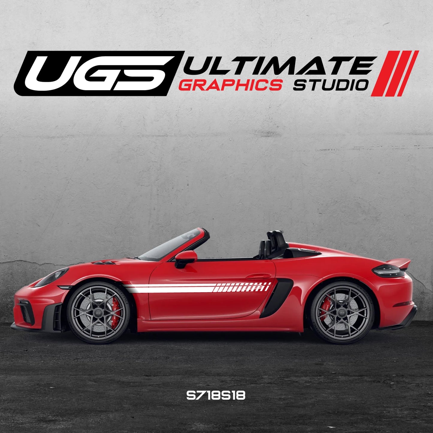 PORSCHE RACING SIDE SKIRT GRAPHICS