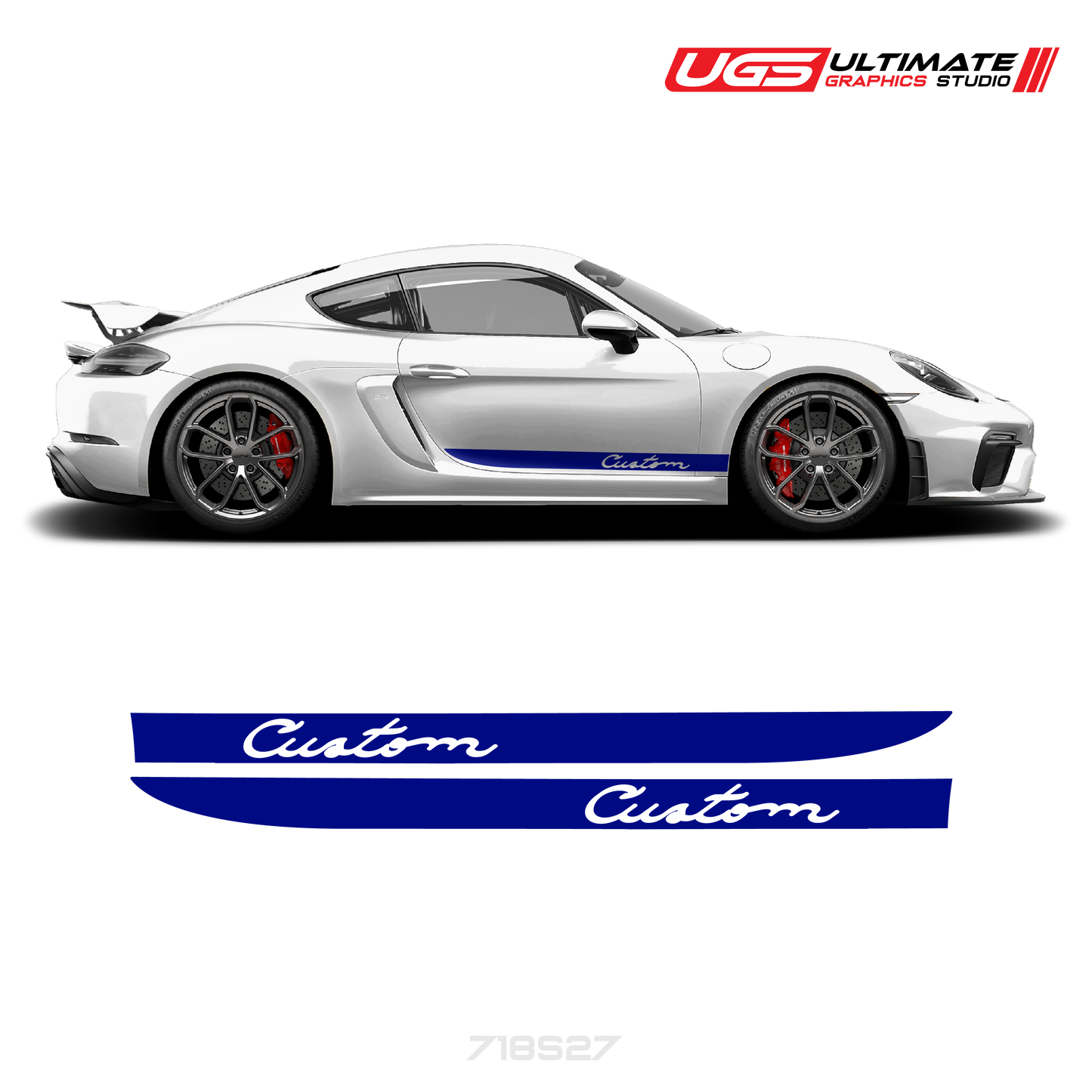 Side Stripe Graphics fits Porsche Cayman