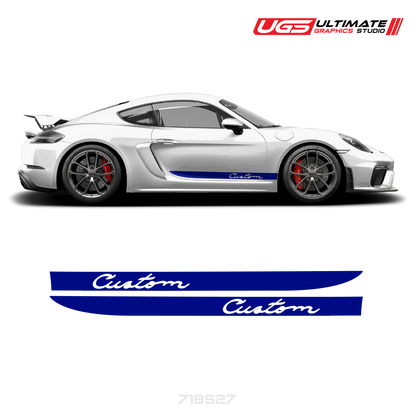 Side Stripe Graphics fits Porsche Cayman