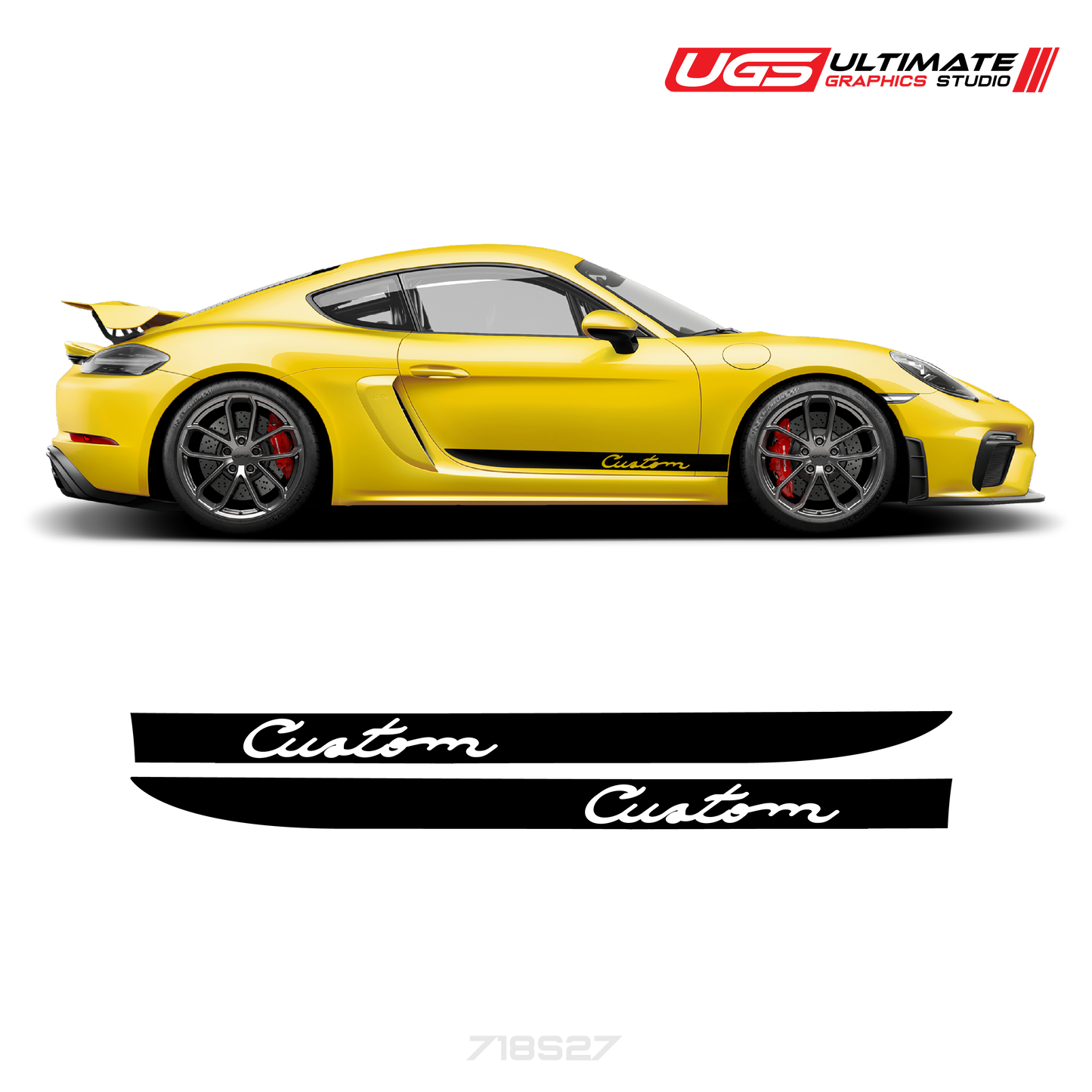 Side Stripe Graphics fits Porsche Cayman