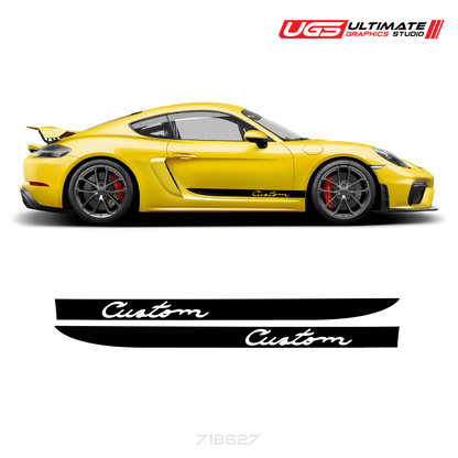Side Stripe Graphics fits Porsche Cayman