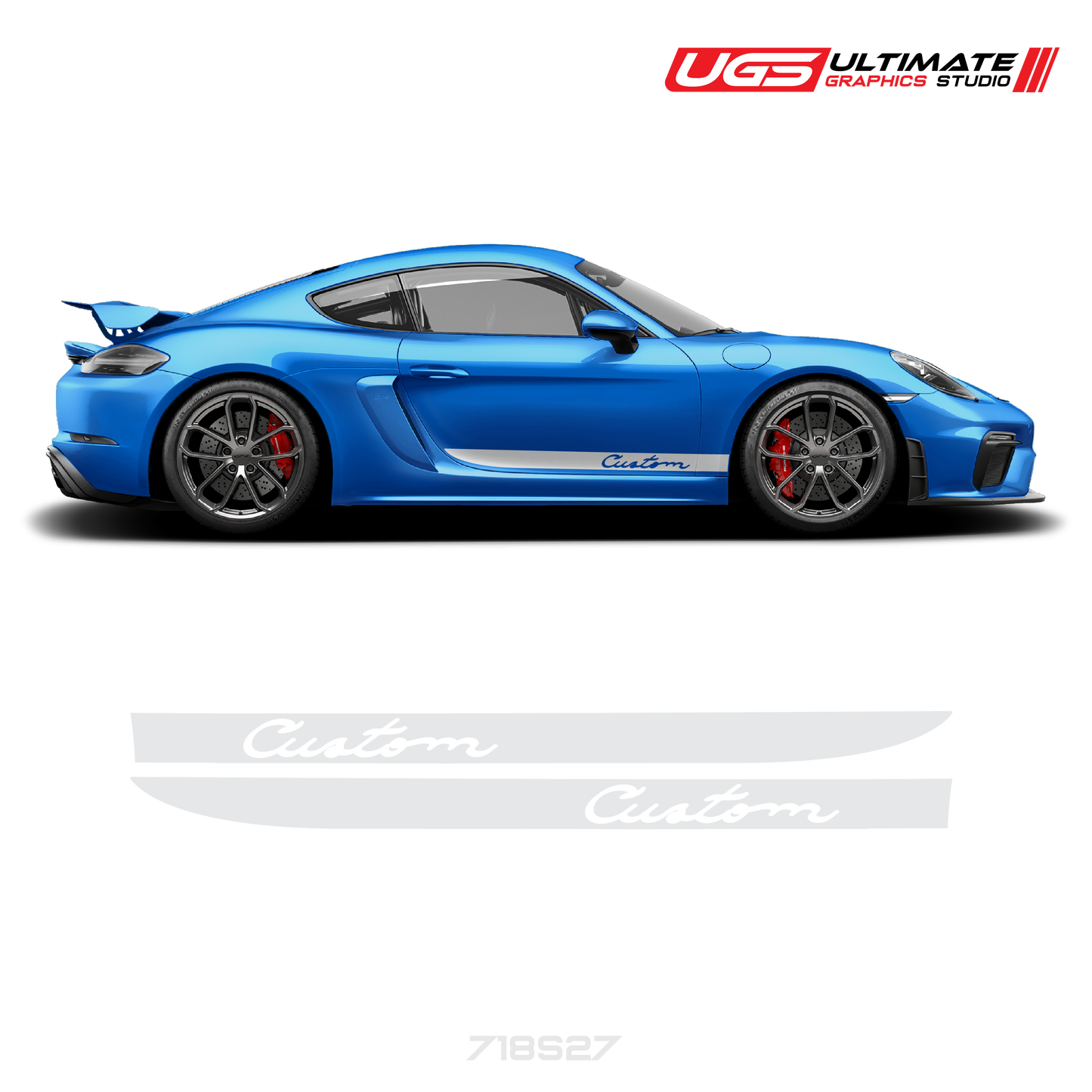 Side Stripe Graphics fits Porsche Cayman