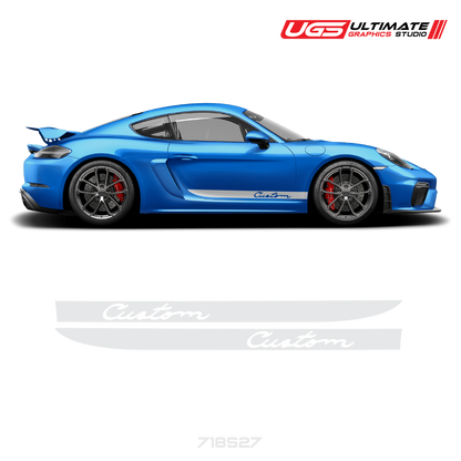 Side Stripe Graphics fits Porsche Cayman