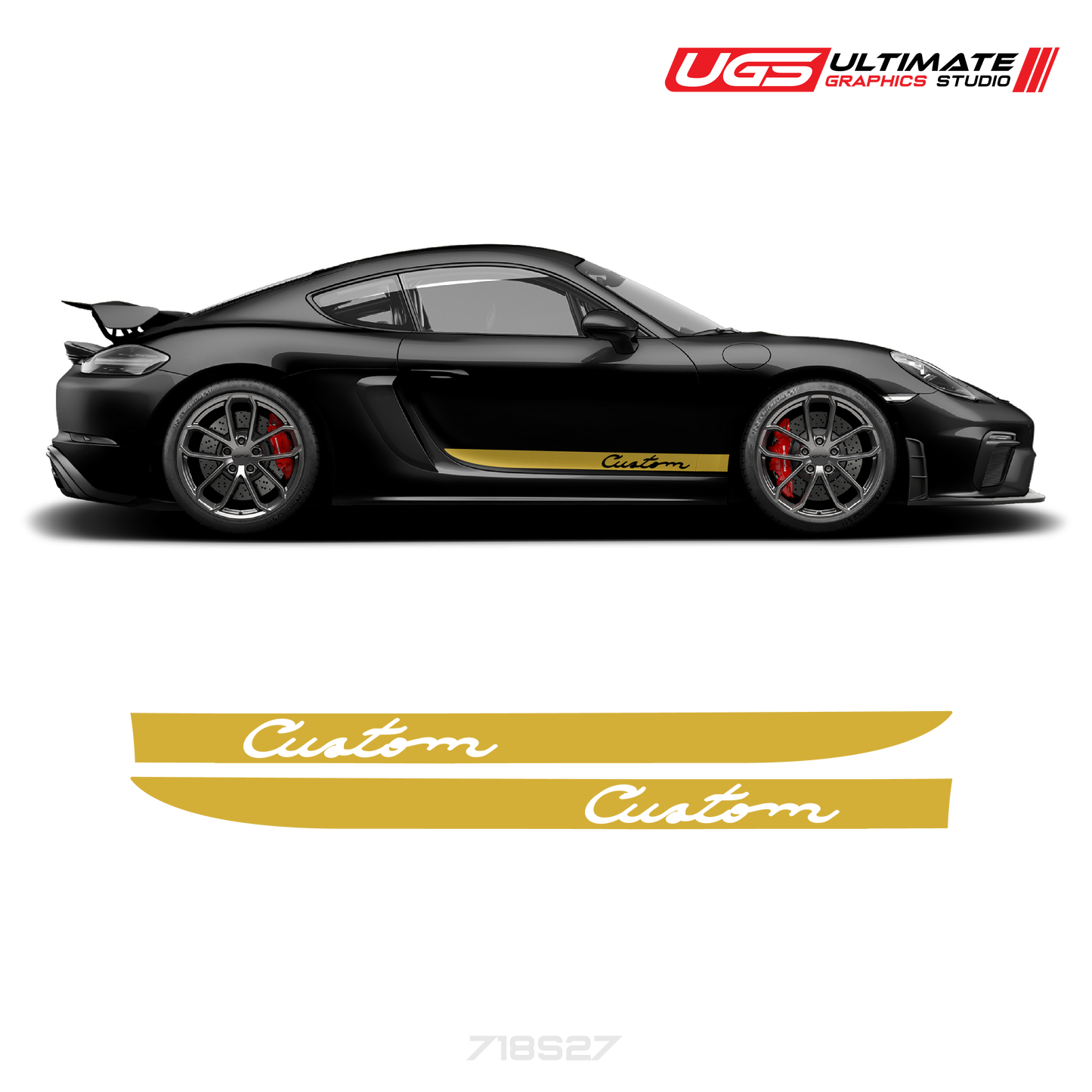 Side Stripe Graphics fits Porsche Cayman