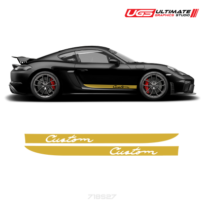 Side Stripe Graphics fits Porsche Cayman